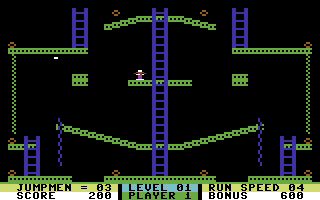 Jumpman Junior screenshot 4 for Commodore 64
